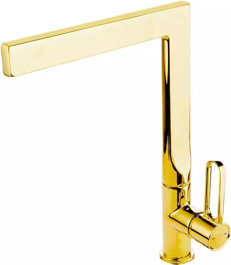 Baterie bucatarie FDesign Zaffiro monocomanda auriu lucios