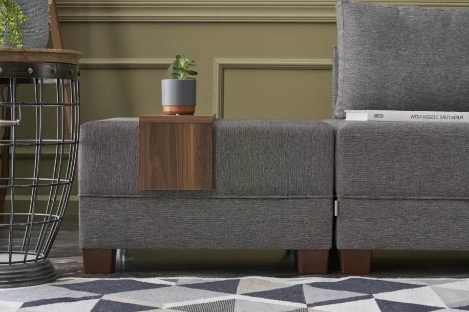 Coltar Extensibil Fly Corner Sofa Bed Right, Gri