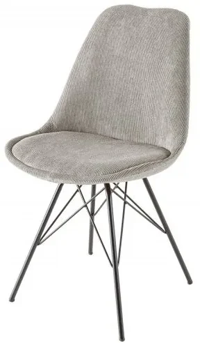 Set 4 scaune moderne Scandinavia catifea gri