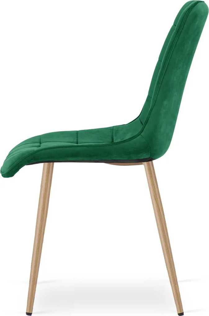 Scaun de masa SPLIT VELVET, verde