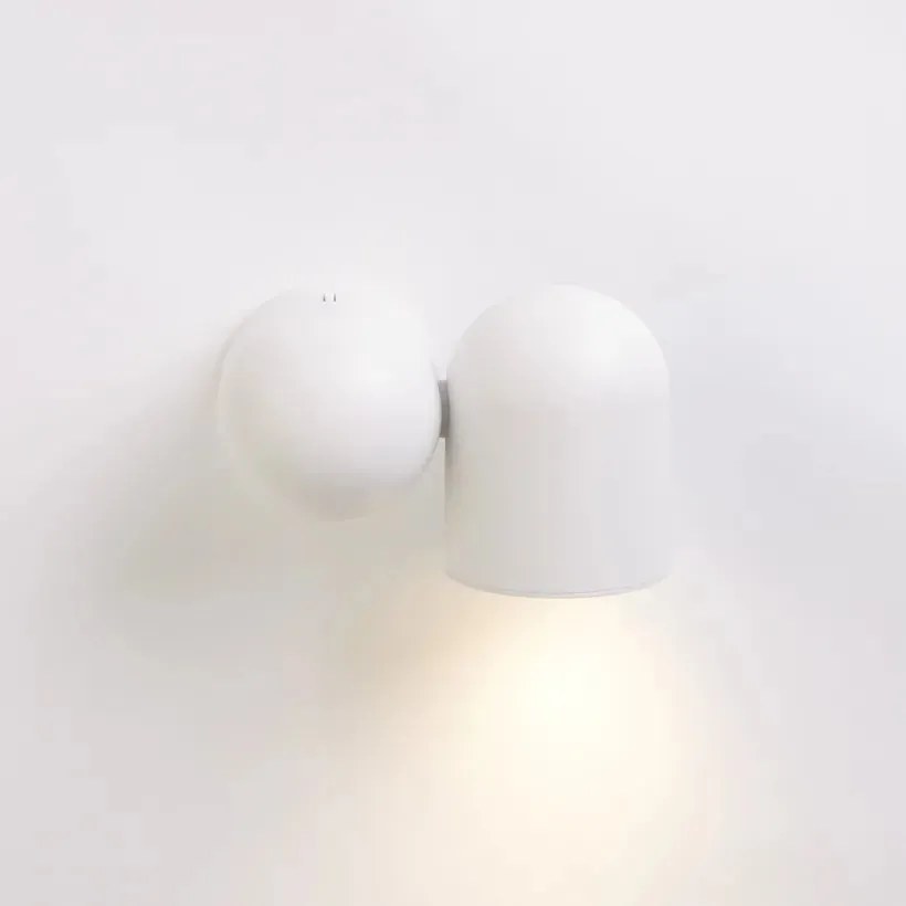 Aplica cu spot directionabil Perla, alb