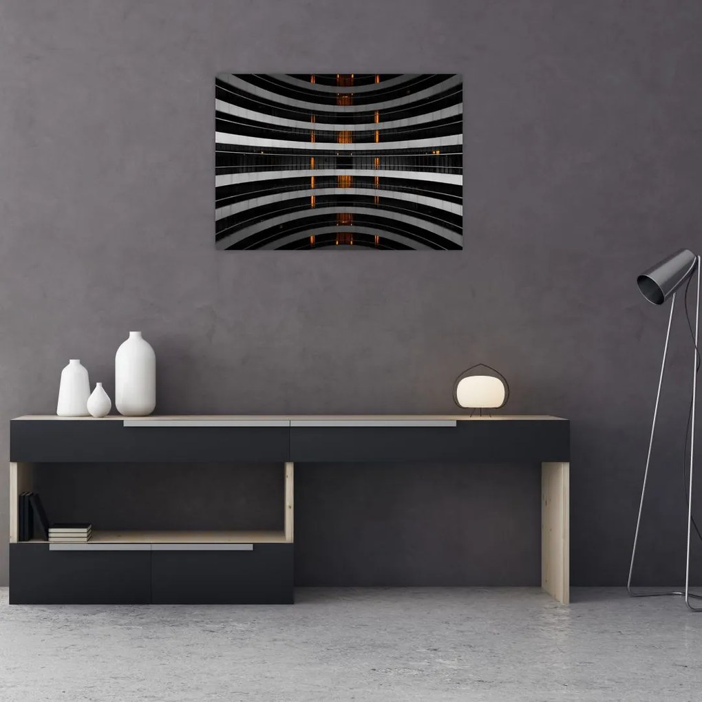 Tablou abstract - clădire (70x50 cm)