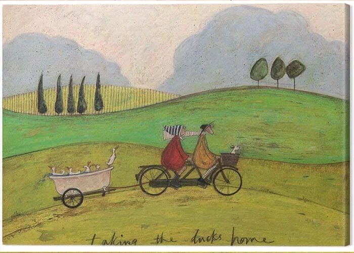 Tablou pe pânză Sam Toft - Taking the Ducks Home