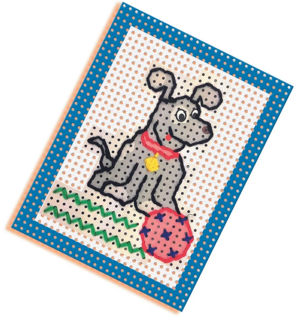Set broderie SES, cu ațecolorate