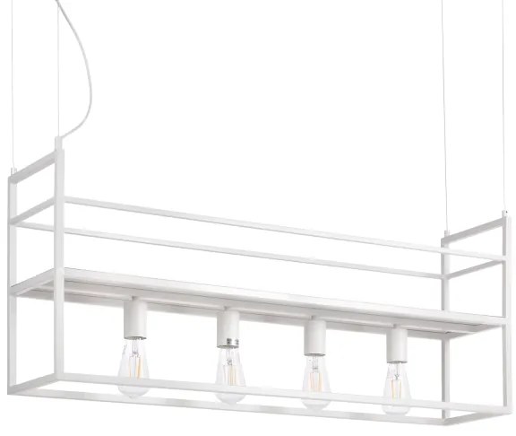 Lustră pe cablu ONLI JEFFER 4xE27/22W/230V alb