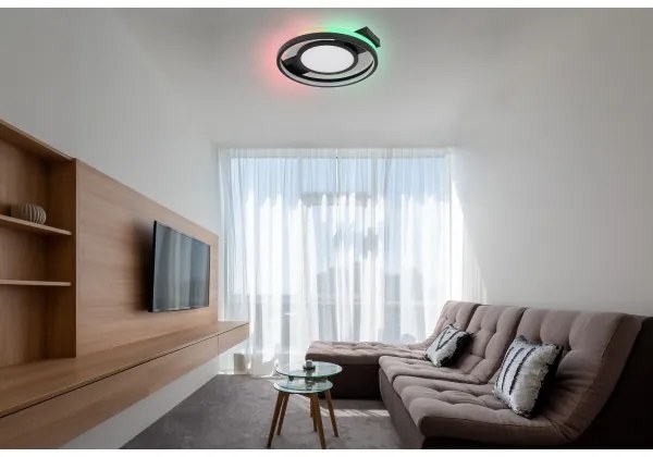 Plafonieră LED RGBW dimabilă GISELL LED/40W/230V Globo 41393-40 + telecomandă