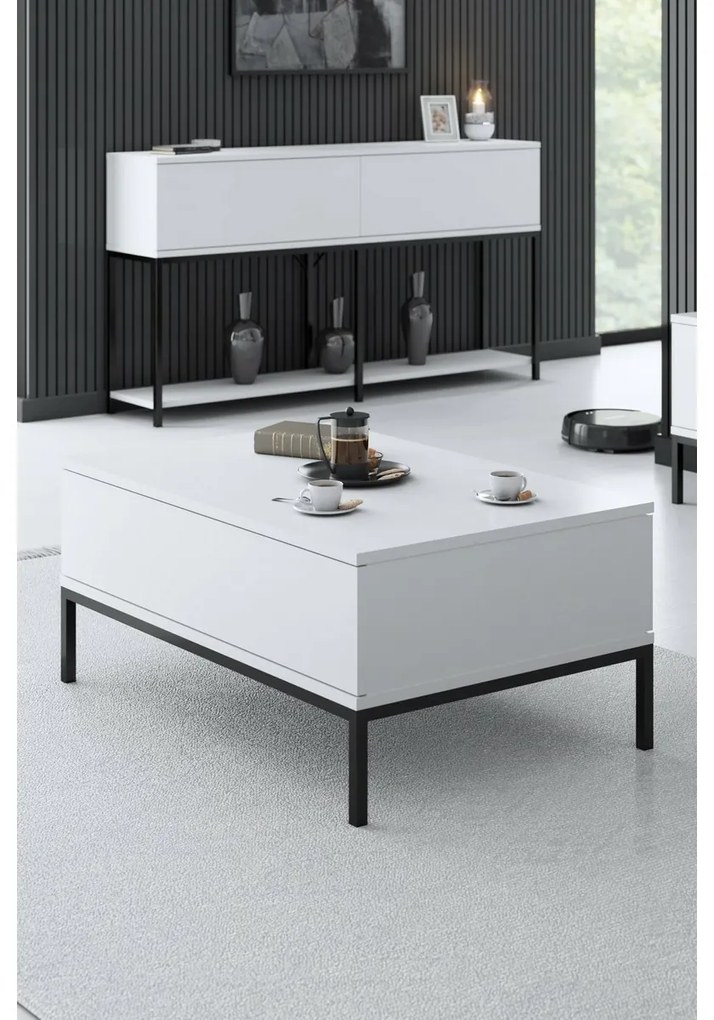 Măsuță de cafea Lord White and Black