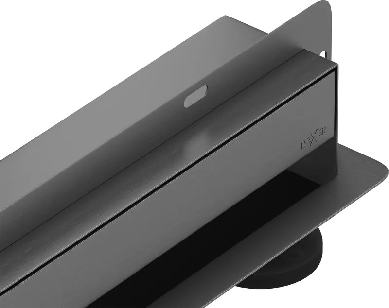 Mexen Flat Wall scurgere liniară de perete 2în1 100 cm, gri armă periat - 1E30100