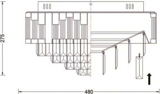 Brilagi - Plafonieră LED reglabilă CROWN LED/41W/230V Ø 48 cm aurie + telecomandă
