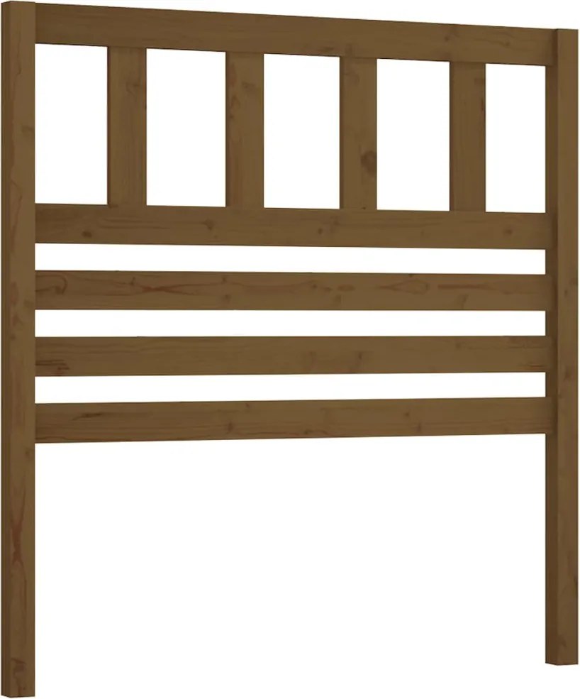 vidaXL Tăblie de pat, maro miere, 81x4x100 cm, lemn masiv de pin