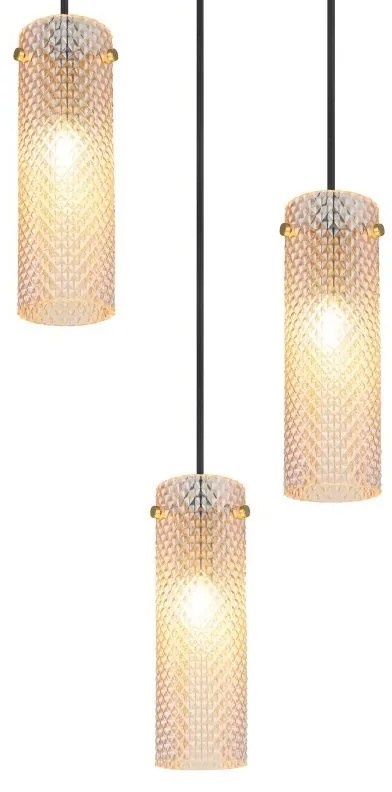 Lustra suspendata design decorativ Karolo 3L, 15775-3HR GL