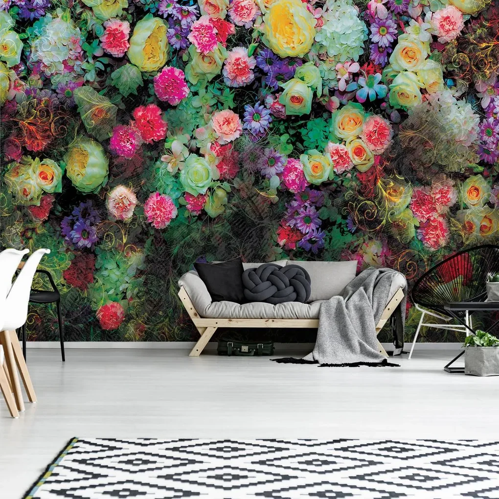 Fototapet - Flori colorate (152,5x104 cm), în 8 de alte dimensiuni noi