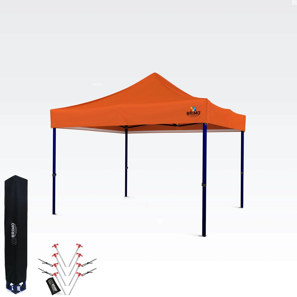 Cort tip foarfecă 3x3 m – Montare rapidă și protecție 100% pentru petreceri și evenimente - fara 3 pereti - Portocaliu