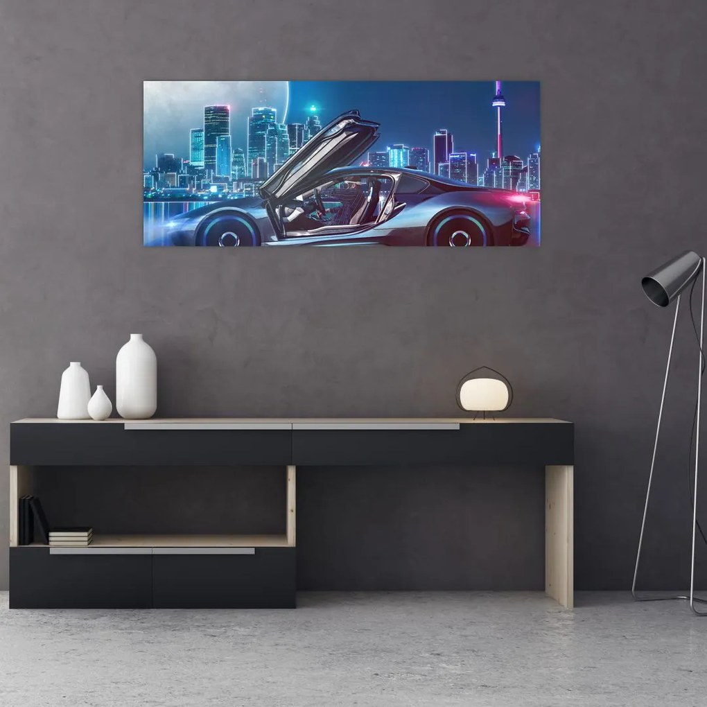 Tablou mașina de curse (120x50 cm)