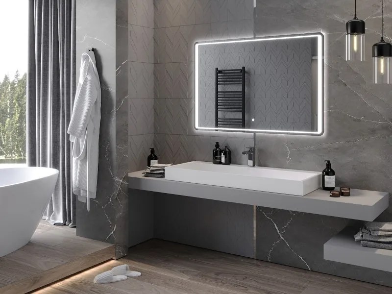Mexen Zusa oglindă de baie iluminată 120 x 80 cm, LED 6000K, anti-aburire - 9808-120-080-611-00