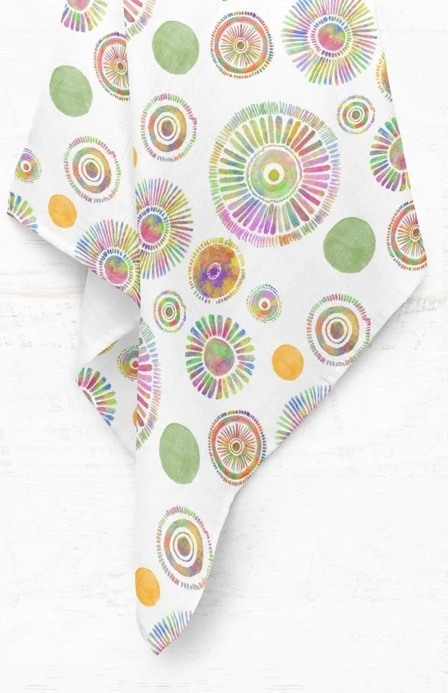 Pătură pentru copii albă din muselină 75x100 cm Maya – Mijolnir