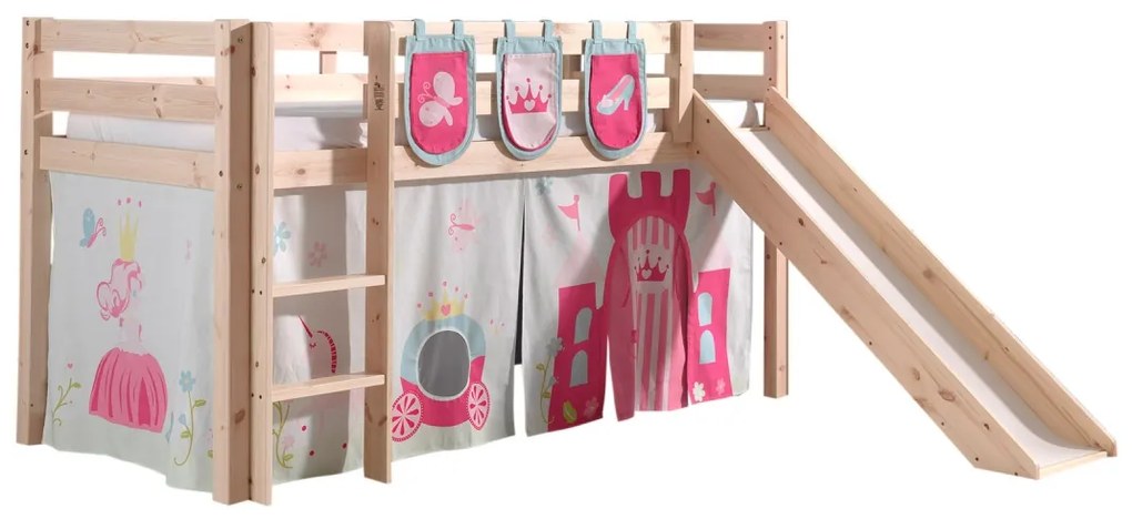 PINO PAT SEMI-INALT cu slide, perdea și 3 buzunare Princess.