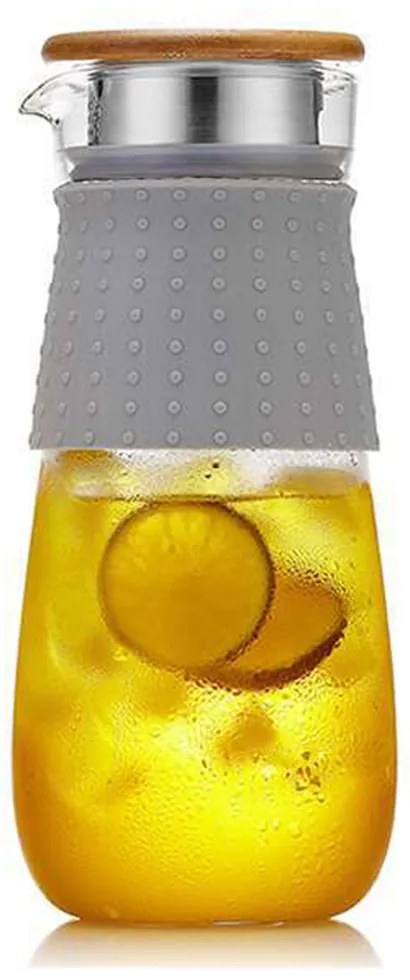 TEMPO-KONDELA GLAZO, carafă apa/ceai, 1200 ml, cu capac şi strecurătoare