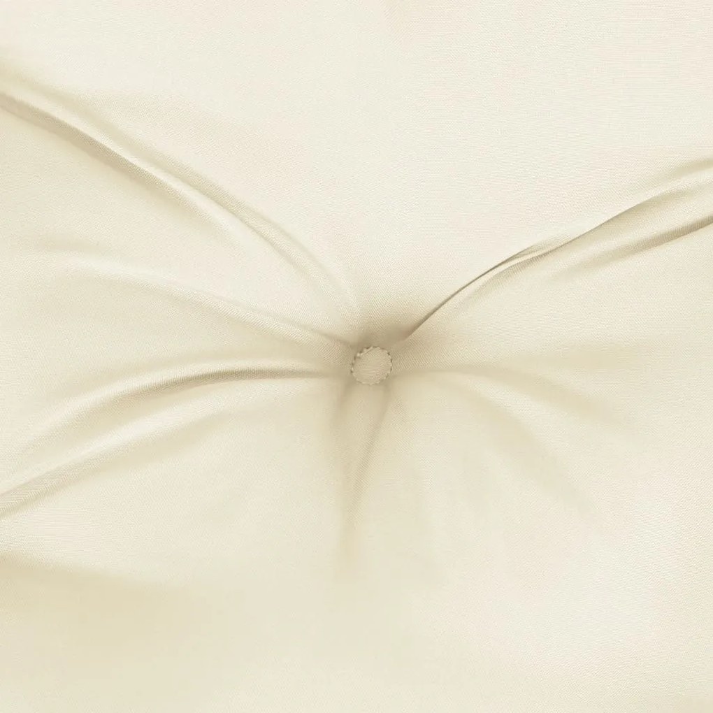 Perne de scaun, 6 buc., alb crem, 40 x 40 x 7 cm, textil 6, Crem, 40 x 40 x 7 cm