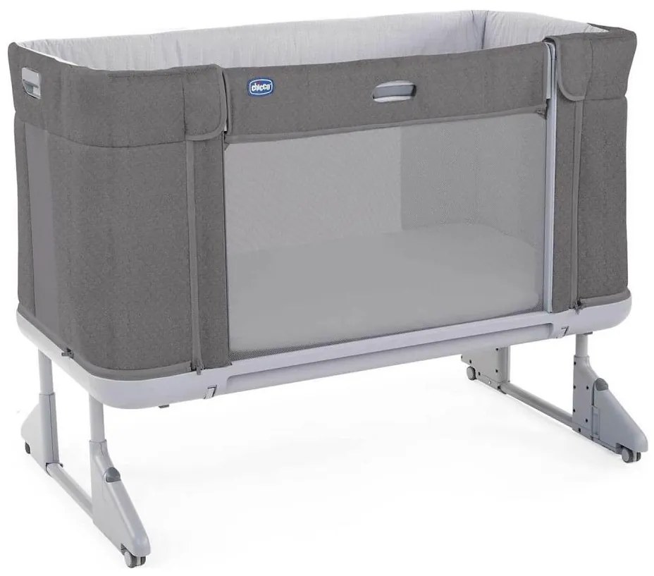 Pătuț pentru bebeluși Chicco 3v1 NEXT2ME FOREVER gri închis