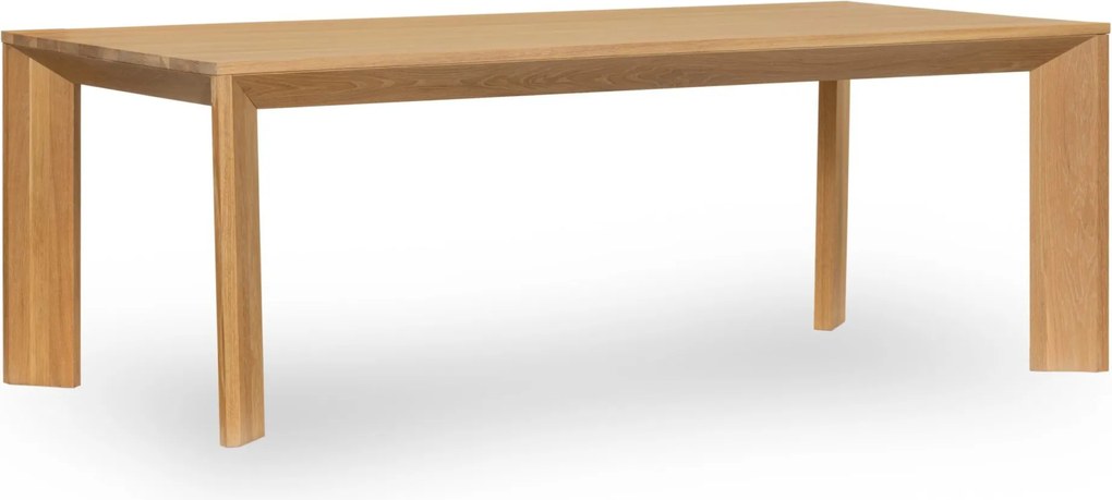 Masa din lemn Future Oak - stejar masiv , Cotton White