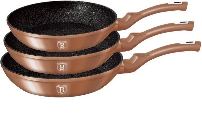 Set 3 tigai Rose Gold Metalic Line Berlinger Haus BH 1278N (Copper)