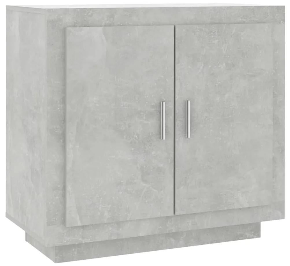 811821 vidaXL Dulap, gri beton, 80x40x75 cm, lemn prelucrat