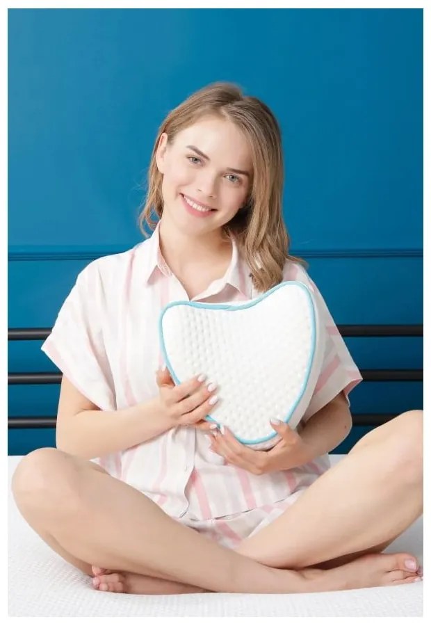 Pernă ergonomică cu umplutură de spumă cu memorie 23x23 cm – Mila Home
