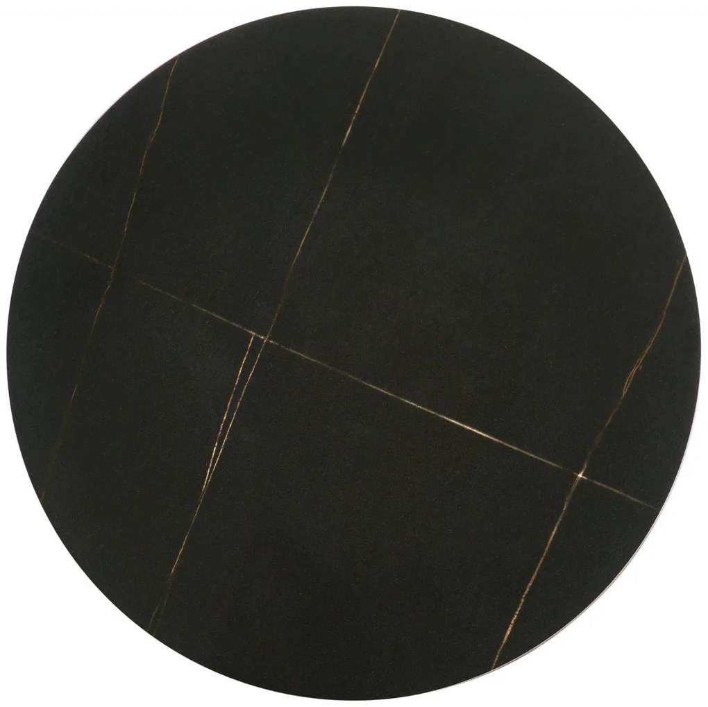 Masa de cafea Verde marmura neagra/negru ø40/h52 cm