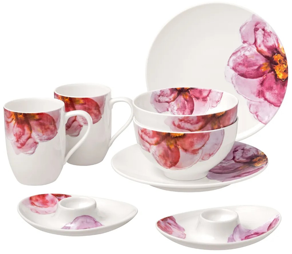 Set de mic dejun Rose Garden 8 buc - Villeroy & Boch