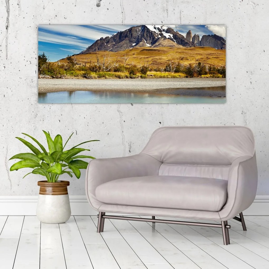 Tablou - Parcul Național Torres del Paine (120x50 cm)
