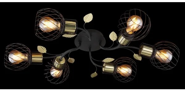 Lustră aplicată LALLY 6xE27/40W/230V Globo 54113-6D