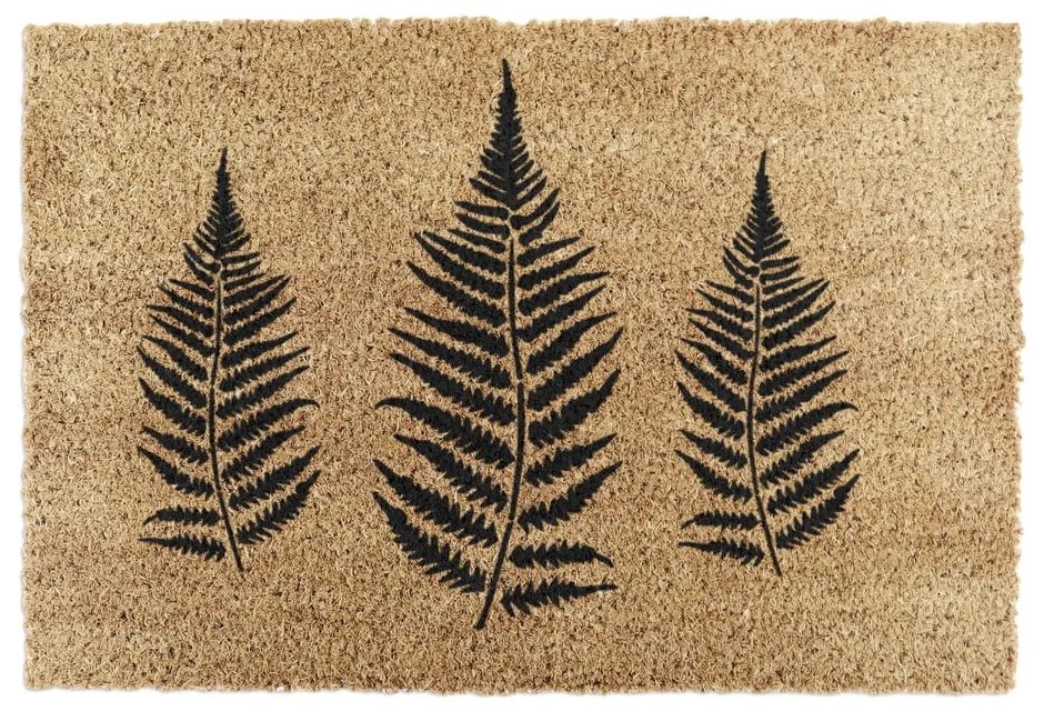 Covoraș de intrare din fibre de nucă de cocos 40x60 cm Fern Leaf – Artsy Doormats