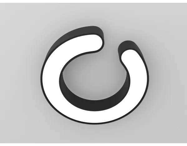 Plafonieră LED SMART C-SHAPED LED/52W/230V 60 cm Immax NEO 7133 + telecomandă ZigBee