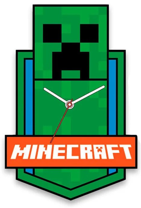 Minecraft Green Ceas de perete XL 50 cm