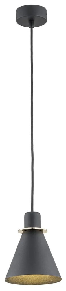 Pendul modern design retro Beverly negru/auriu