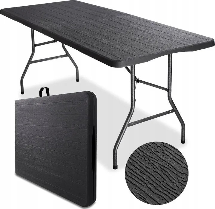 Masa de catering CATERON 70x180 cm, maro