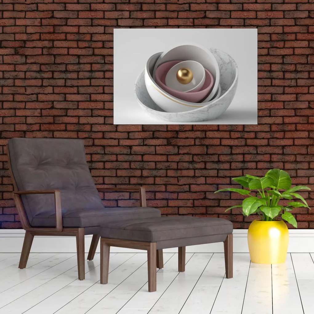 Tablou - Perlă de aur (90x60 cm)