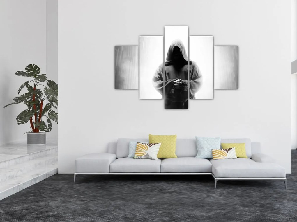 Tablou - Un călugăr într-o mănăstire (150x105 cm)