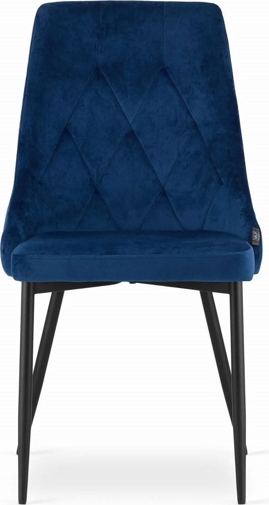 OFERTA Scaun de masa din catifea albastru IMOLA calitate II.