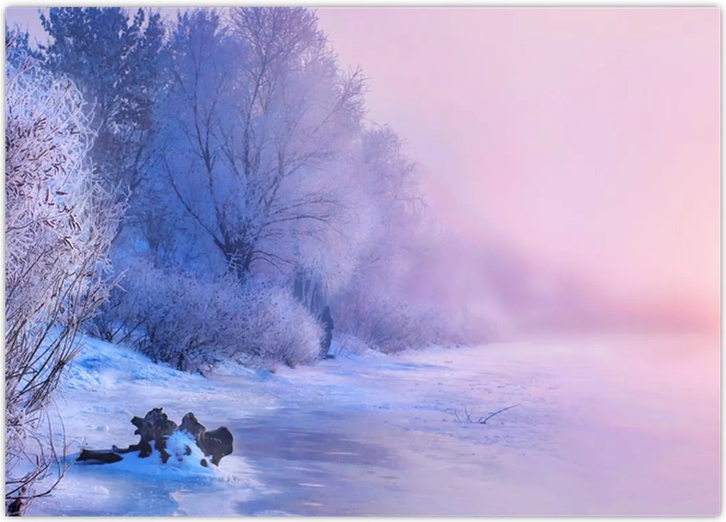 Tablou - Râu înghețat (70x50 cm)