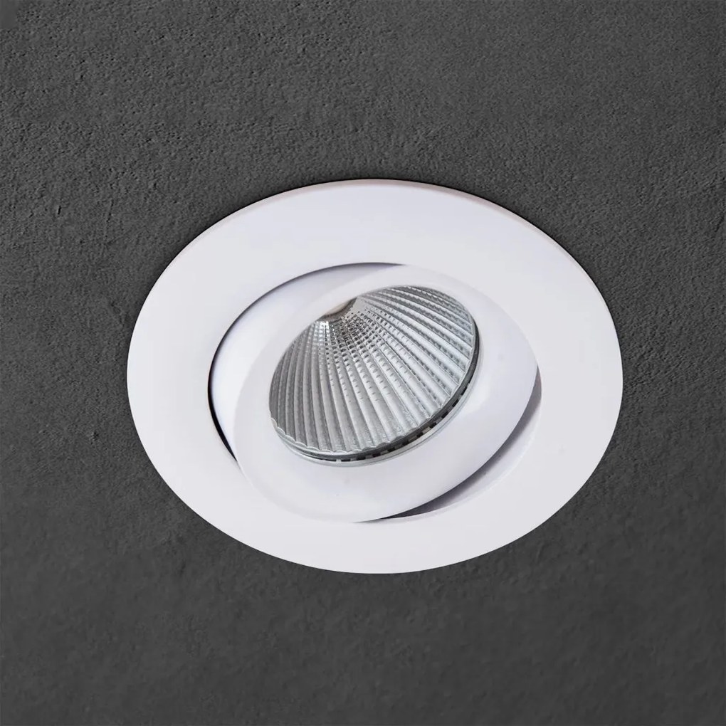 Spot incastrabil tavan directionabil CHOICE alb D-9cm