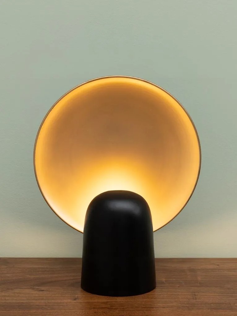 Lampa de masa, aurie, din metal, Goldie