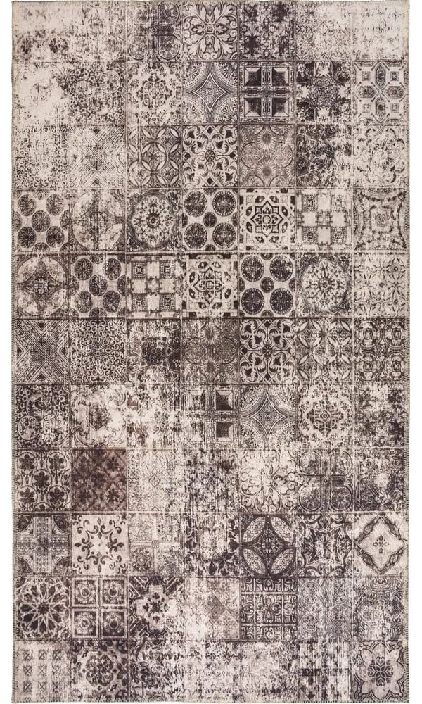 Covor tip traversă bej lavabil 200x80 cm - Vitaus