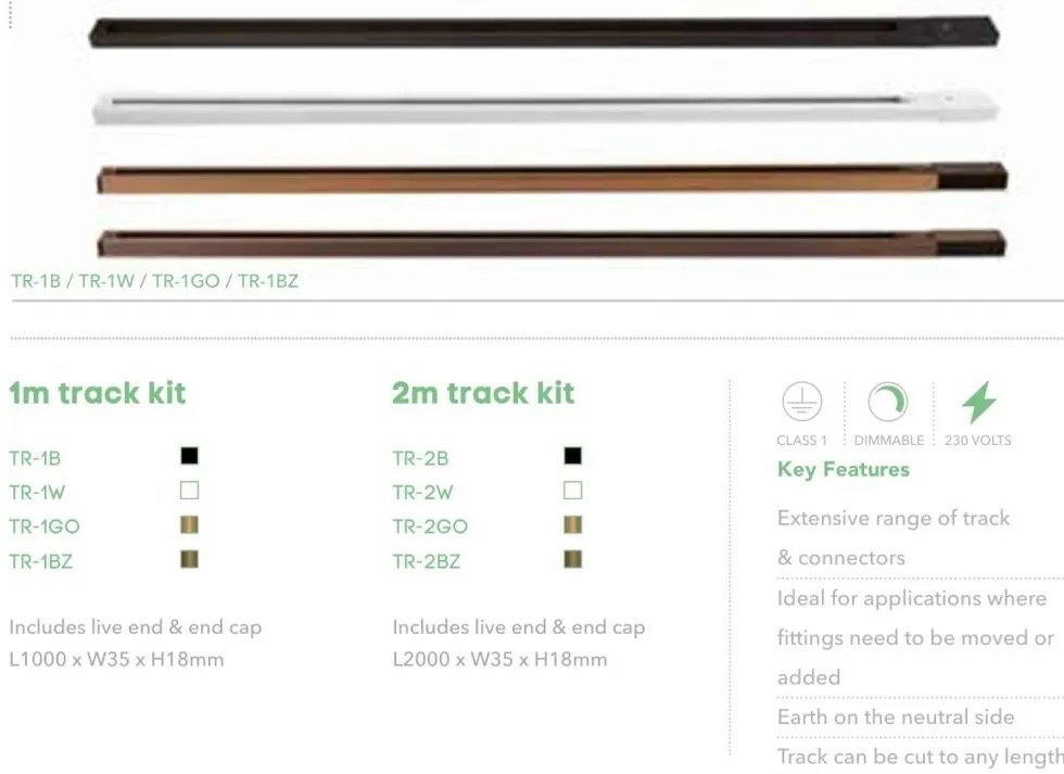 Spot pentru sina Track Project Collection, Anna bronz