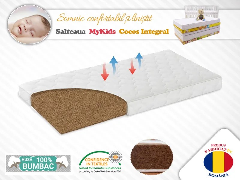 Saltea fibra de Cocos Integral 120x60x12 husa bumbac matlasat