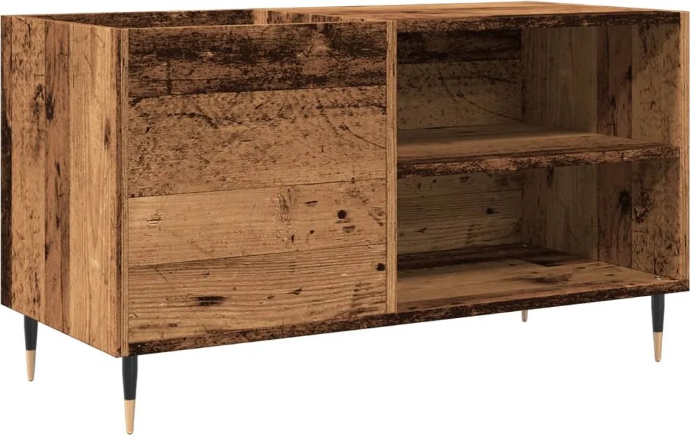 vidaXL Dulap pentru discuri, lemn vechi, 84,5x38x48 cm, lemn prelucrat