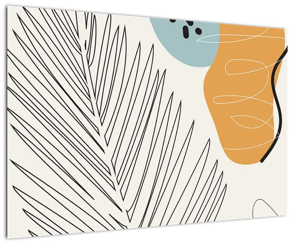 Tablou - Ilustrație de frunze (90x60 cm)