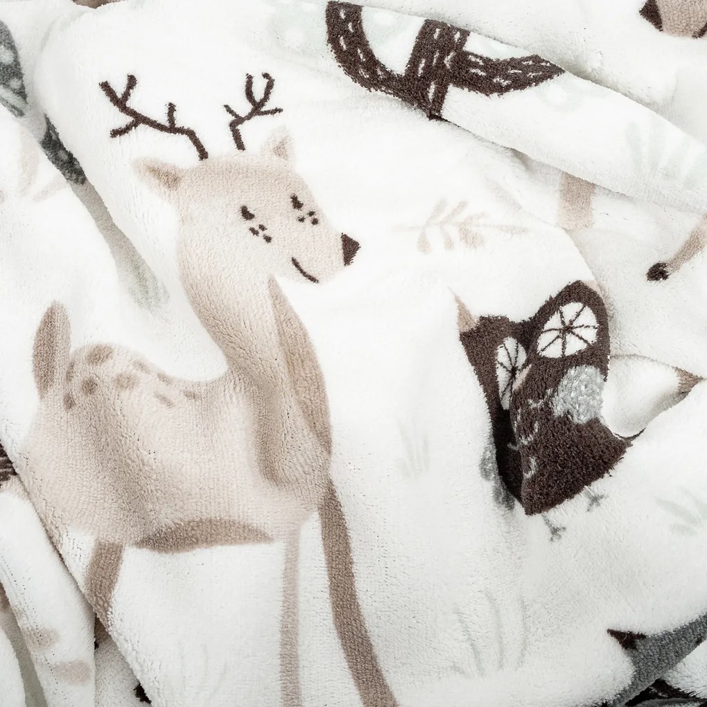Pătură din imitație blăniță 4Home Nordic Friends, 150 x 200 cm