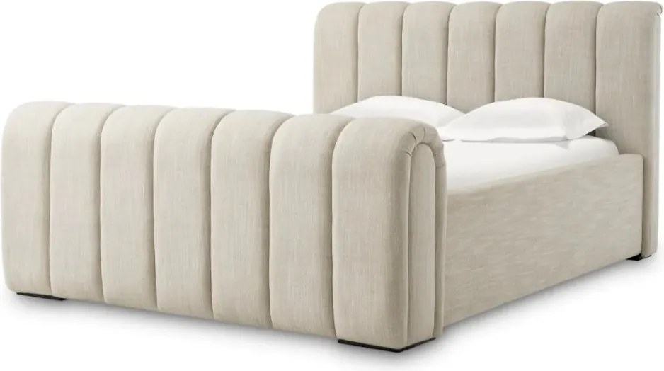 Pat dublu tapitat design elegant LUX Kayden, Albury bej